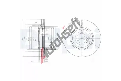 DELPHI Brzdov kotou - 280 mm DF BG4146C, BG4146C