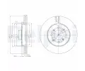 Brzdový kotouč DELPHI ‐ DF BG4148C Brzdový kotouč DELPHI ‐ DF BG4148C
