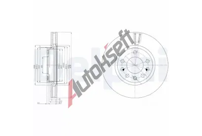 DELPHI Brzdov kotou - 278 mm DF BG4149, BG4149