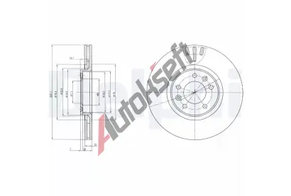 DELPHI Brzdov kotou - 302 mm DF BG4150, BG4150