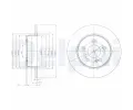 Brzdový kotouč DELPHI ‐ DF BG4152 Brzdový kotouč DELPHI ‐ DF BG4152