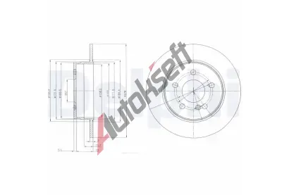 DELPHI Brzdov kotou - 278 mm DF BG4152, BG4152