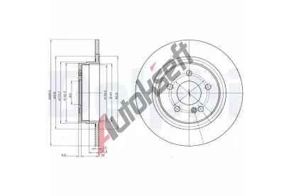 DELPHI Brzdov kotou - 300 mm DF BG4153C, BG4153C