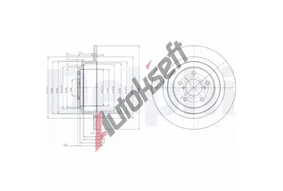 DELPHI Brzdov kotou - 290 mm DF BG4154, BG4154
