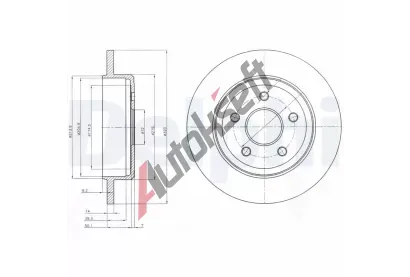 DELPHI Brzdov kotou - 320 mm DF BG4160, BG4160