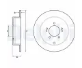 DELPHI Brzdov kotou - 302 mm ‐ DF BG4161C