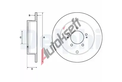 DELPHI Brzdov kotou - 302 mm DF BG4161C, BG4161C