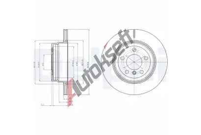 DELPHI Brzdov kotou - 320 mm DF BG4168, BG4168