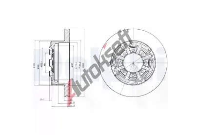 DELPHI Brzdov kotou - 289 mm DF BG4171, BG4171