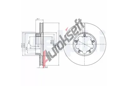DELPHI Brzdov kotou - 276 mm DF BG4173, BG4173