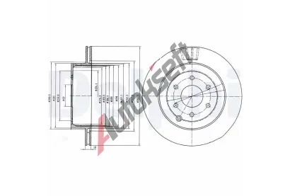 DELPHI Brzdov kotou - 308 mm DF BG4174, BG4174