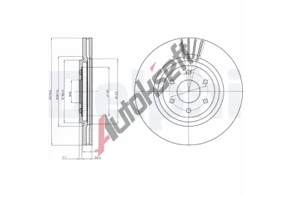DELPHI Brzdov kotou - 320 mm DF BG4176C, BG4176C