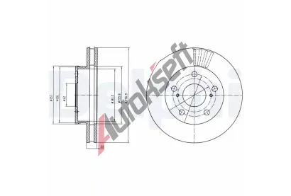 DELPHI Brzdov kotou - 257 mm DF BG4181, BG4181