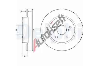 DELPHI Brzdov kotou - 270 mm DF BG4183C, BG4183C