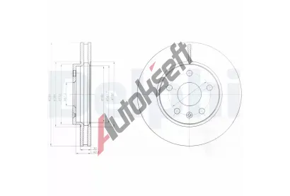DELPHI Brzdov kotou - 296 mm DF BG4187C, BG4187C