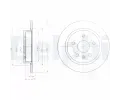 Brzdový kotouč DELPHI ‐ DF BG4188 Brzdový kotouč DELPHI ‐ DF BG4188