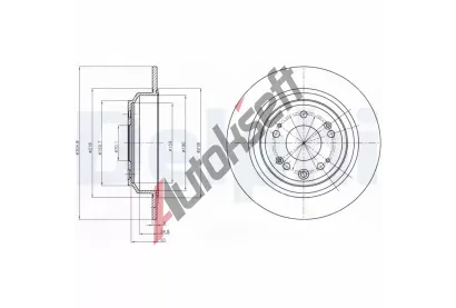 DELPHI Brzdov kotou - 305 mm DF BG4196C, BG4196C