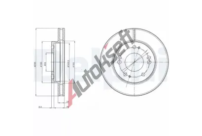 DELPHI Brzdov kotou - 256 mm DF BG4197, BG4197