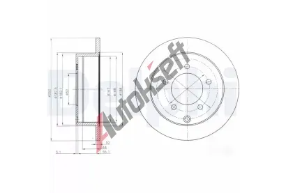 DELPHI Brzdov kotou - 262 mm DF BG4198, BG4198