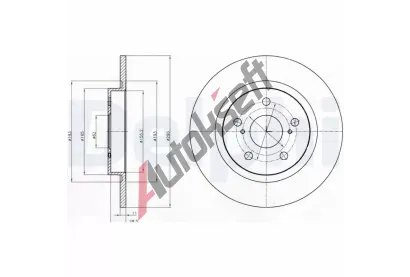 DELPHI Brzdov kotou - 290 mm DF BG4200C, BG4200C