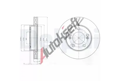 DELPHI Brzdov kotou - 294 mm DF BG4206, BG4206