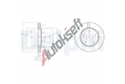 DELPHI Brzdov kotou - 302 mm DF BG4212, BG4212