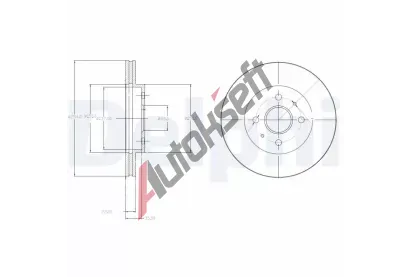 DELPHI Brzdov kotou - 254 mm DF BG4213, BG4213