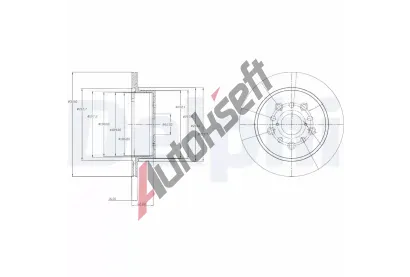 DELPHI Brzdov kotou - 310 mm DF BG4216, BG4216