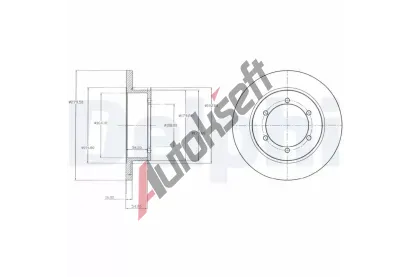 DELPHI Brzdov kotou - 280 mm DF BG4218, BG4218