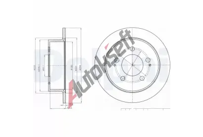 DELPHI Brzdov kotou - 299 mm DF BG4220, BG4220