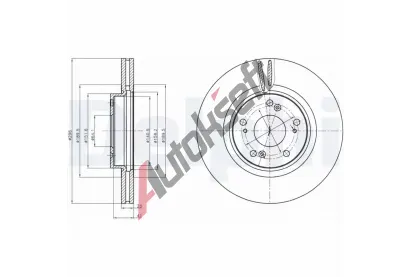 DELPHI Brzdov kotou - 296 mm DF BG4224, BG4224