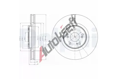 DELPHI Brzdov kotou - 320 mm DF BG4225, BG4225