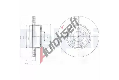 DELPHI Brzdov kotou - 288 mm DF BG4227C, BG4227C
