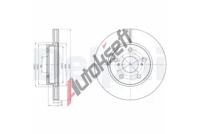 DELPHI Brzdov kotou - 275 mm DF BG4232, BG4232