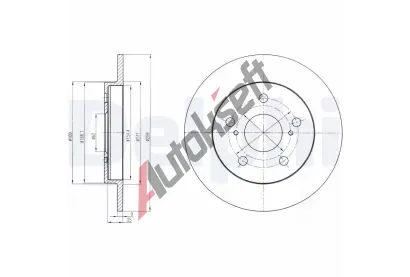 DELPHI Brzdov kotou - 259 mm DF BG4233, BG4233