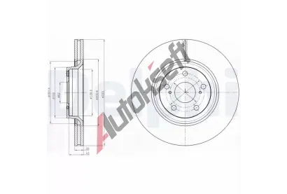 DELPHI Brzdov kotou - 320 mm DF BG4235, BG4235