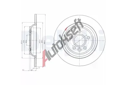 DELPHI Brzdov kotou - 302 mm DF BG4239C, BG4239C
