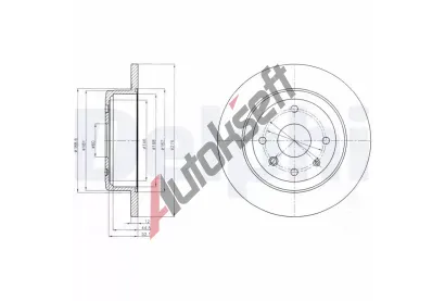 DELPHI Brzdov kotou - 276 mm DF BG4244, BG4244