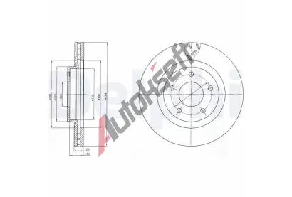 DELPHI Brzdov kotou - 294 mm DF BG4246, BG4246