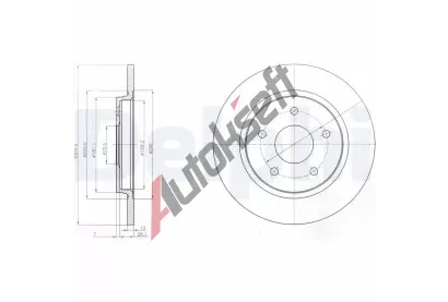 DELPHI Brzdov kotou - 305 mm DF BG4247, BG4247