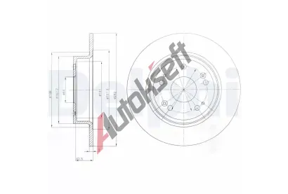 DELPHI Brzdov kotou - 282 mm DF BG4249, BG4249