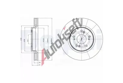 DELPHI Brzdov kotou - 293 mm DF BG4250C, BG4250C