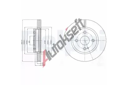 DELPHI Brzdov kotou - 258 mm DF BG4254C, BG4254C