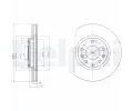 Brzdov kotou DELPHI ‐ DF BG4256