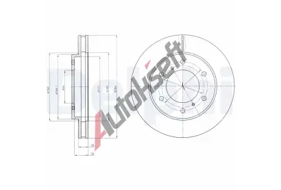 DELPHI Brzdov kotou - 294 mm DF BG4257, BG4257