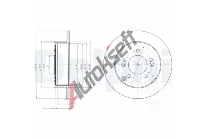 DELPHI Brzdov kotou - 275 mm DF BG4260, BG4260