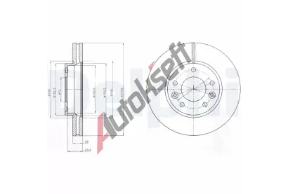 DELPHI Brzdov kotou - 274 mm DF BG4261, BG4261