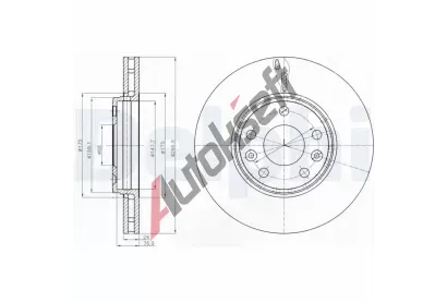 DELPHI Brzdov kotou - 296 mm DF BG4264, BG4264