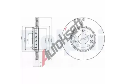 DELPHI Brzdov kotou - 280 mm DF BG4265C, BG4265C