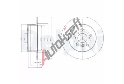 DELPHI Brzdov kotou - 281 mm DF BG4268, BG4268